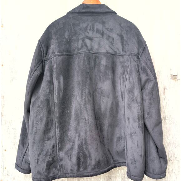 David Taylor Collection FauxSuede FauxFur Lined FullZip Heavy Coat Men's 3XL - Picture 8 of 11